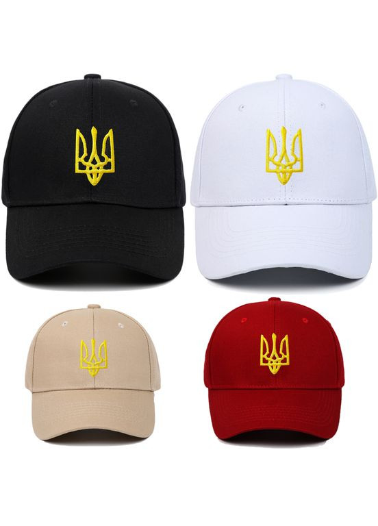 Кепка-бейсболка Герб України, літня кепка патріотична з вишитим Тризубом No Brand (317538583)