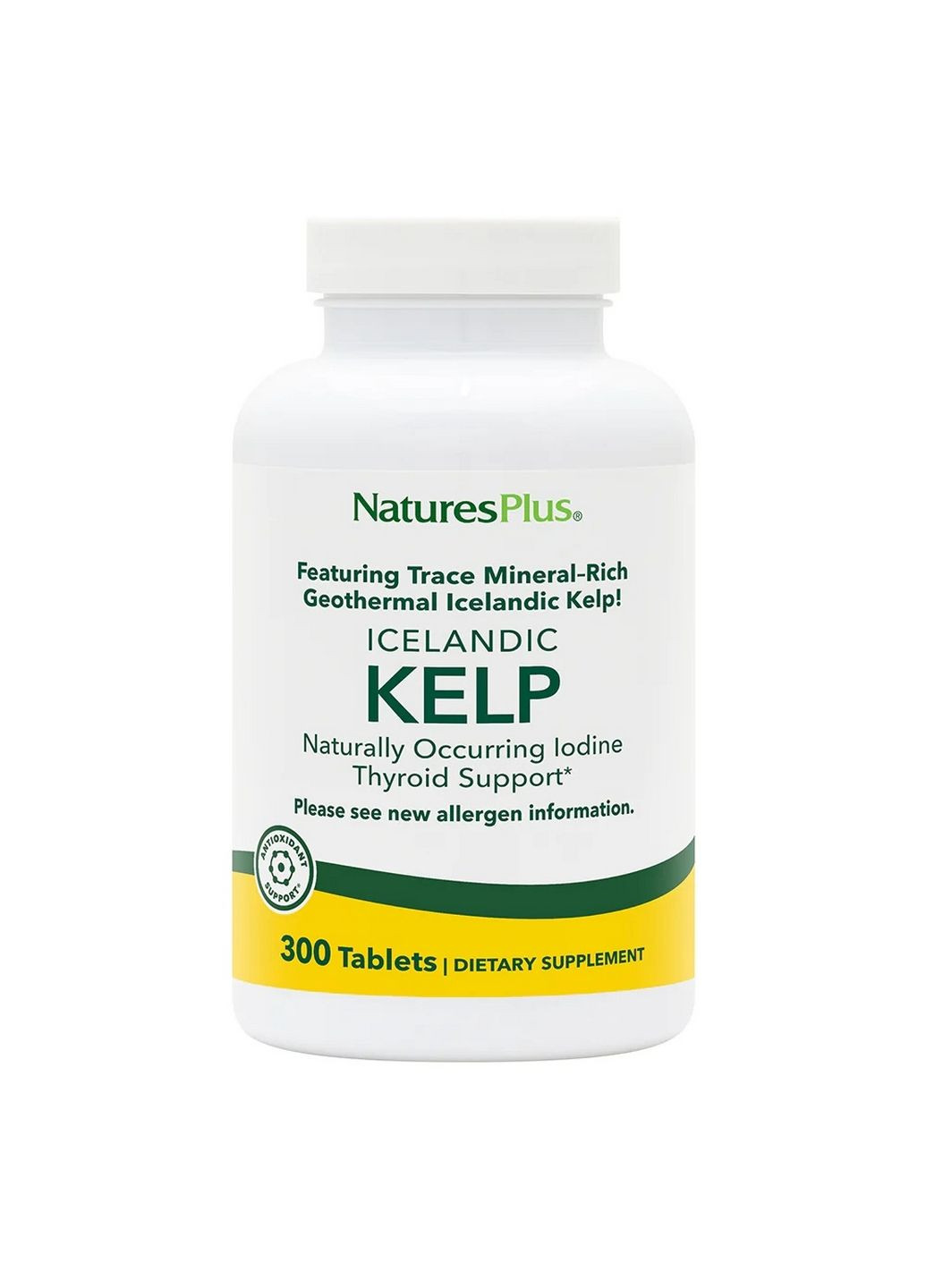 Вітаміни та мінерали Kelp, 300 таблеток Natures Plus (293417974)