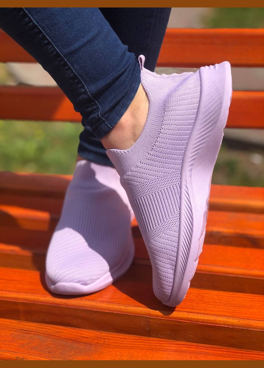 Жіночі легкі кросівки (1326) No Brand фіолетові літо (330245792)