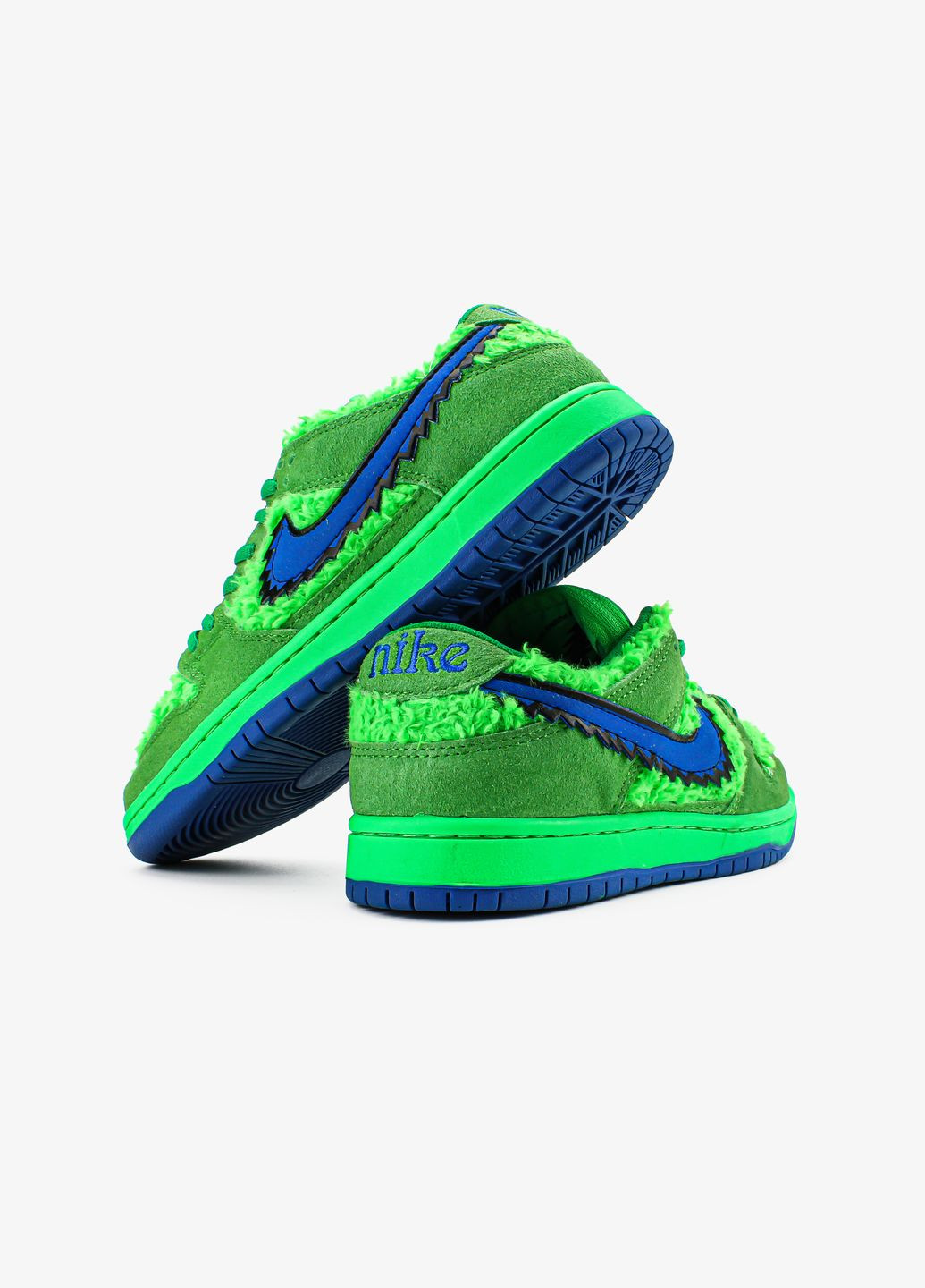 Кросівки жіночі і чоловічі Nike SB Dunk Low x Grateful Dead Bears green| Найк СБ Данк низькі зелені No Brand зелені всесезони (313653569)