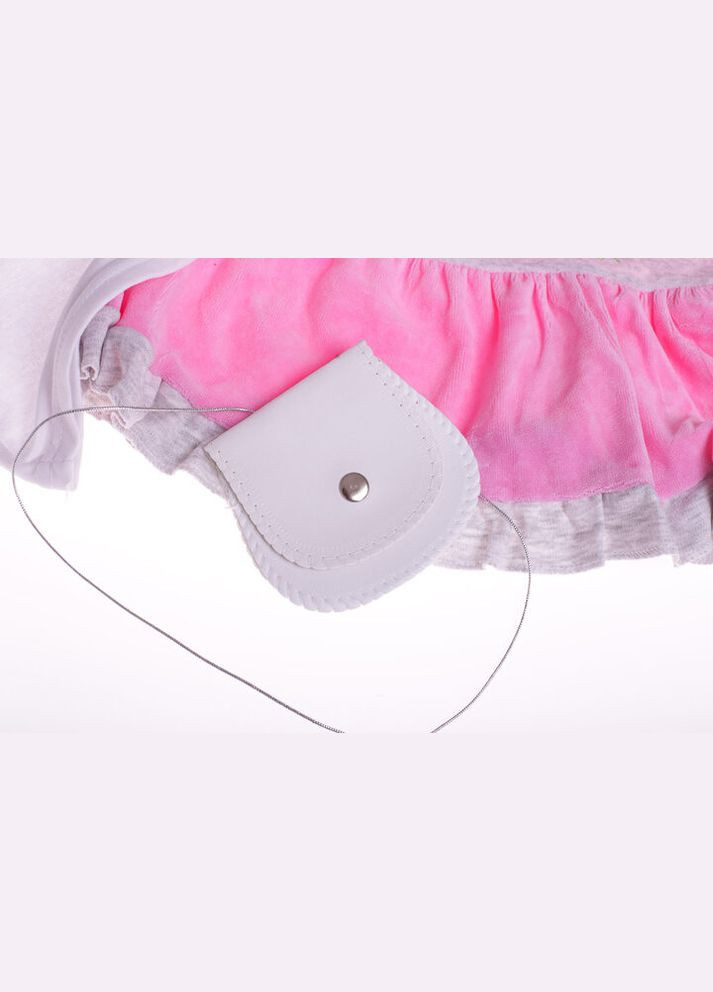 Рожева сарафан з водолазкою велюровий кітті рожевий 74 см (26868) BABYKROHA (322503266)