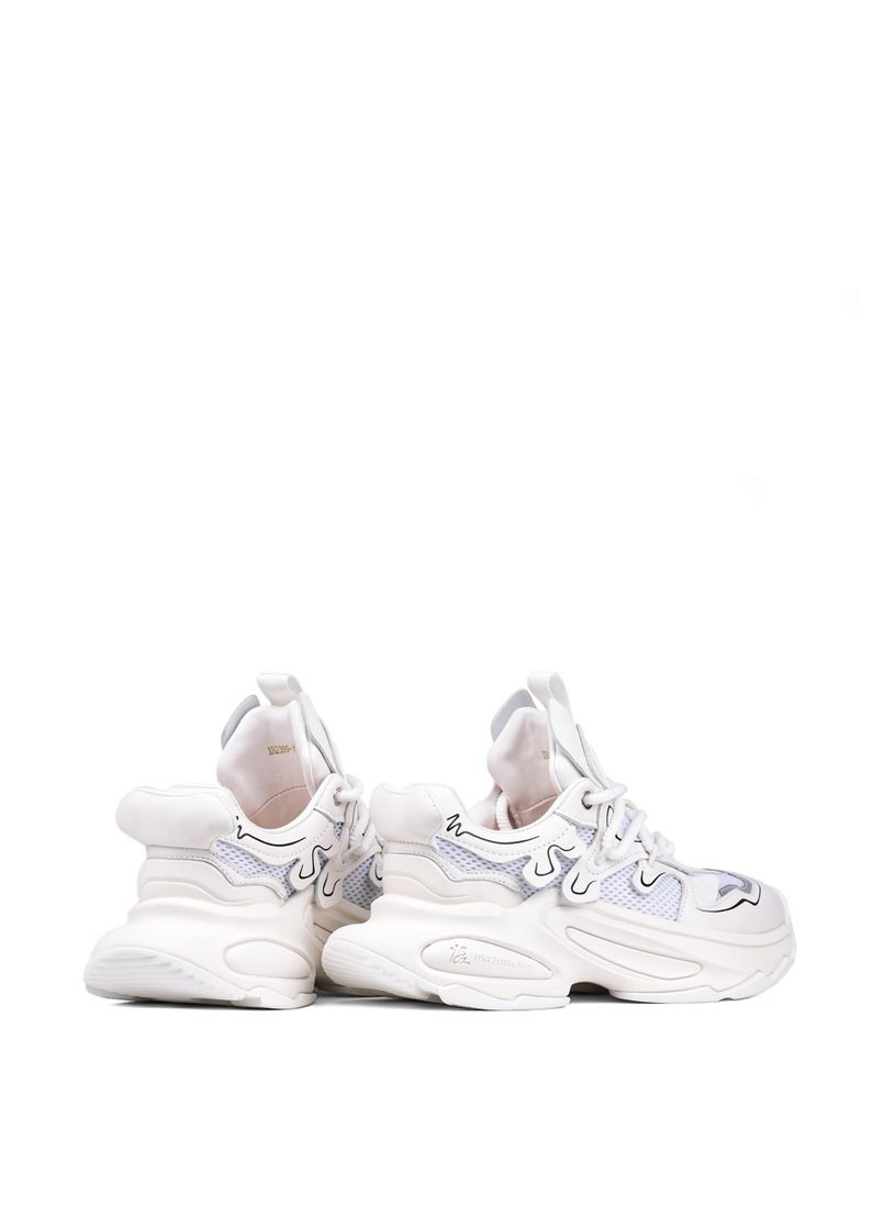 Белые всесезонные женские кроссовки xh2399-1 белая кожа MIRATON