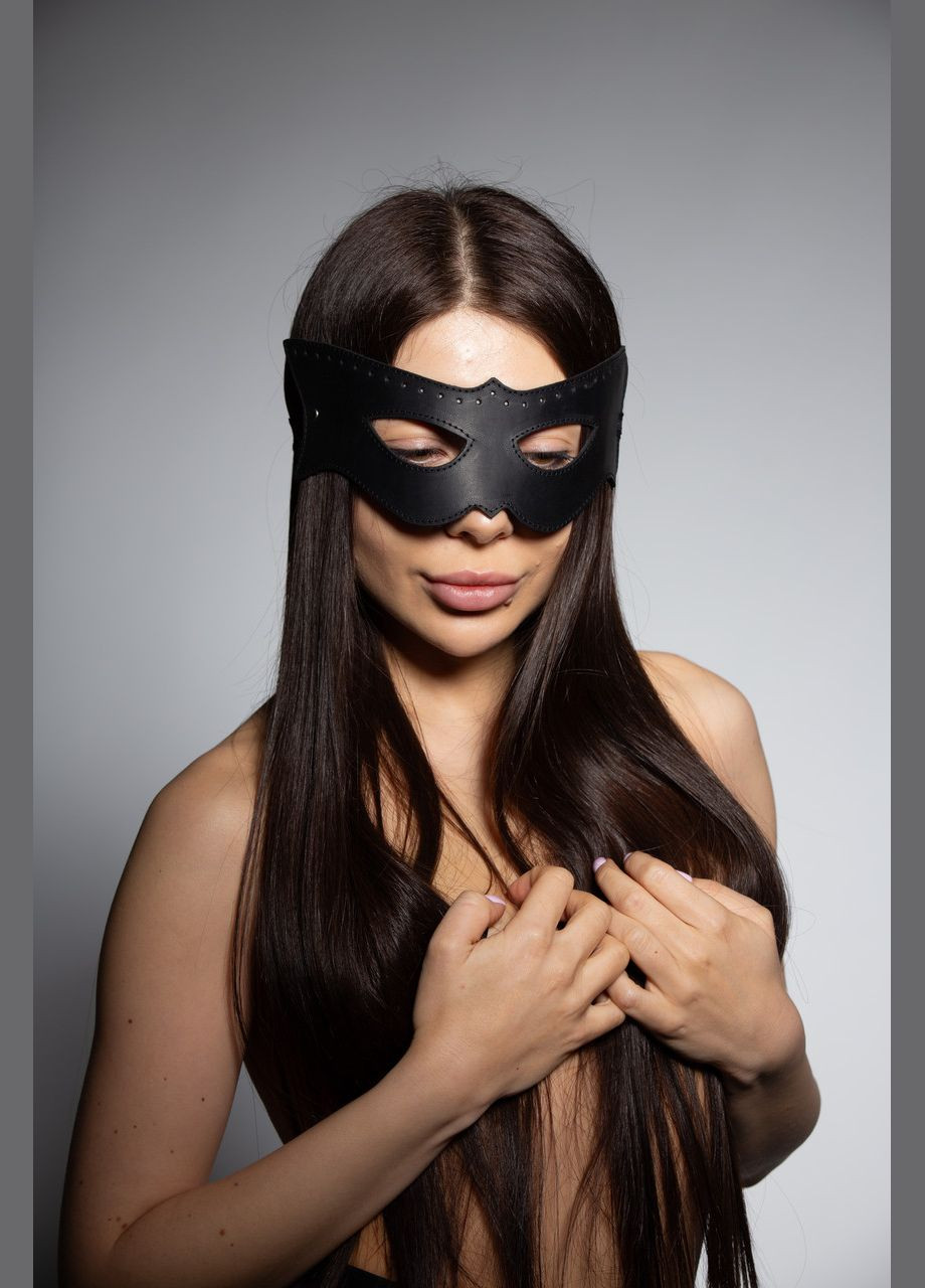 Маска шкіряна кішка чорна MS-2 Edena (307925943)