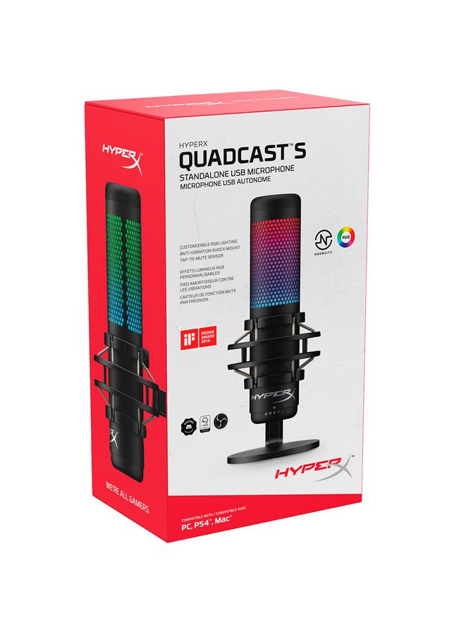 Мікрофон QuadCast S (HMIQ1S-XX-RG/G) HyperX (306528069)