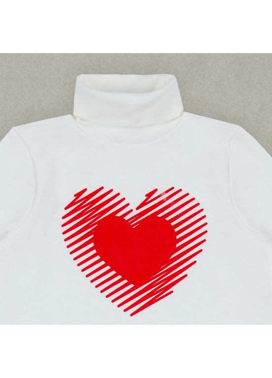 Молочный зимний свитер детский для девочки sv-25-11 GABBI