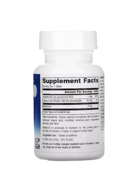 Натуральная добавка Melatonin 1mg Sleep Science, 200 таблеток Source Naturals (333991540)