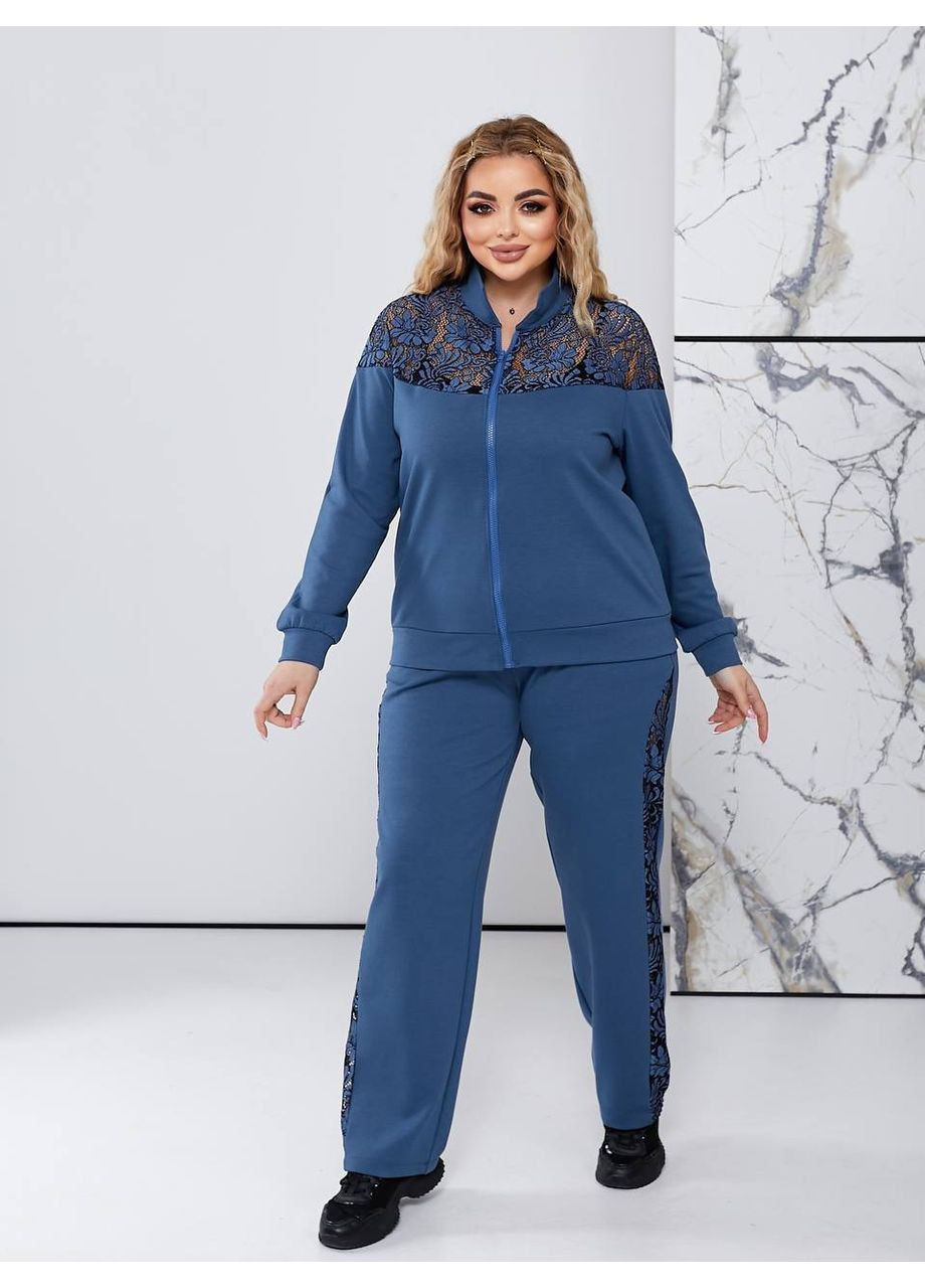 Костюм 2-ка с кружевными вставками — ЗАМЕРЫ В ОПИСАНИИ DK/DL Мода без кордонів (372898351)