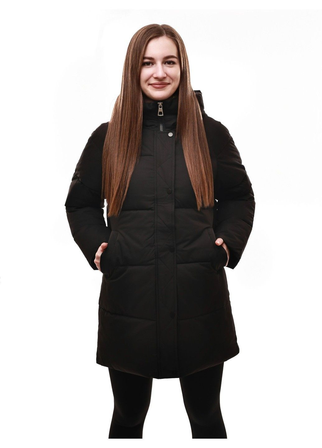 Чорна куртка демісезонна жіноча No Brand