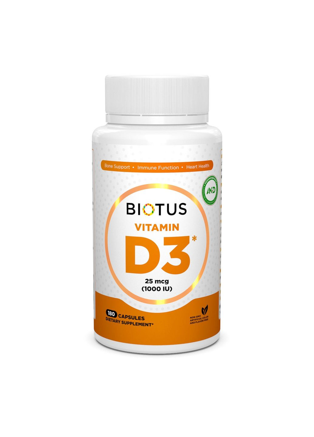 Вітамін D3, Vitamin D3,, 1000 МО, 180 капсул Solaray (351384750)