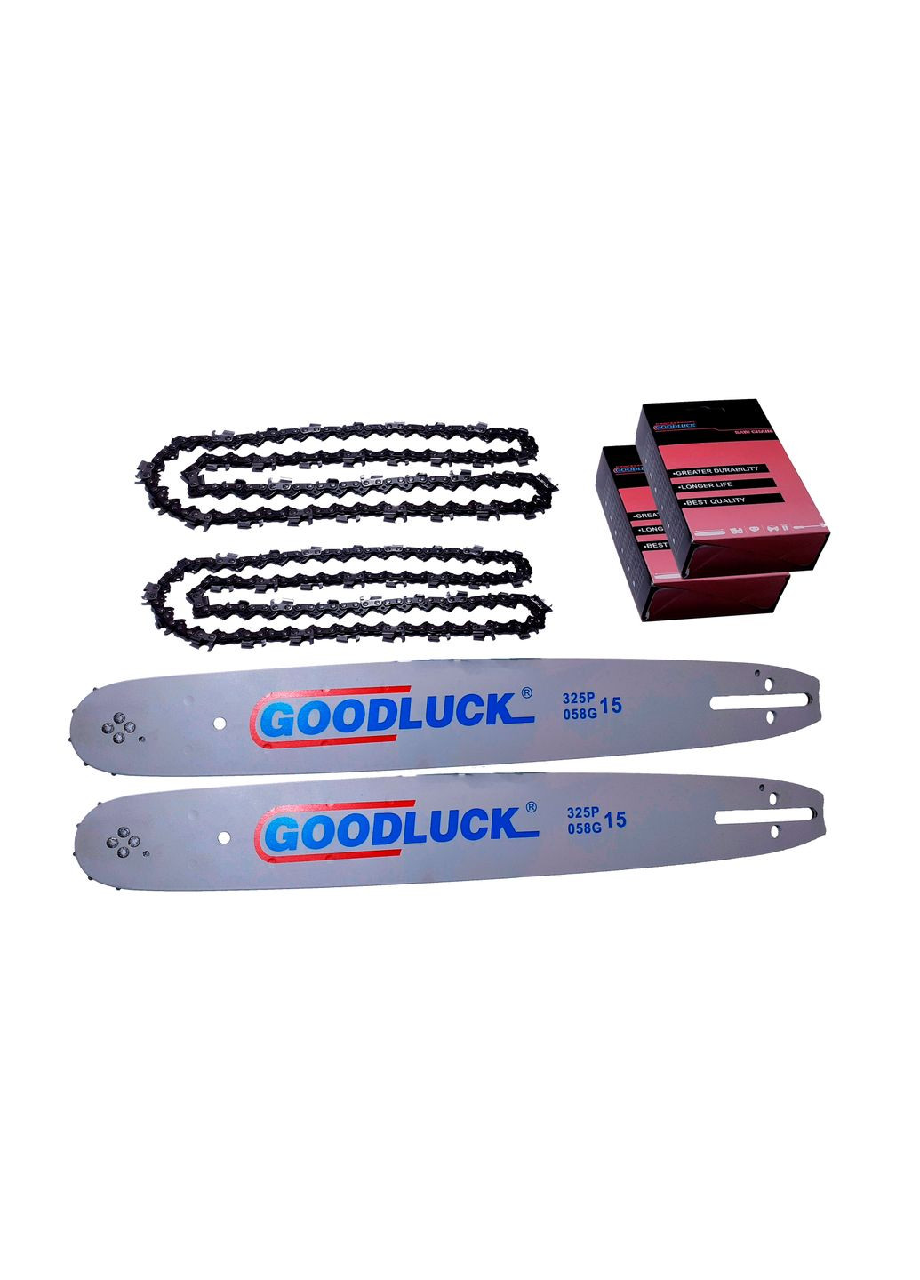 2 Шины и 2 цепи. Комплект на 40 размер, 64 звена, 32 режущих GOODLUCK (364120570)