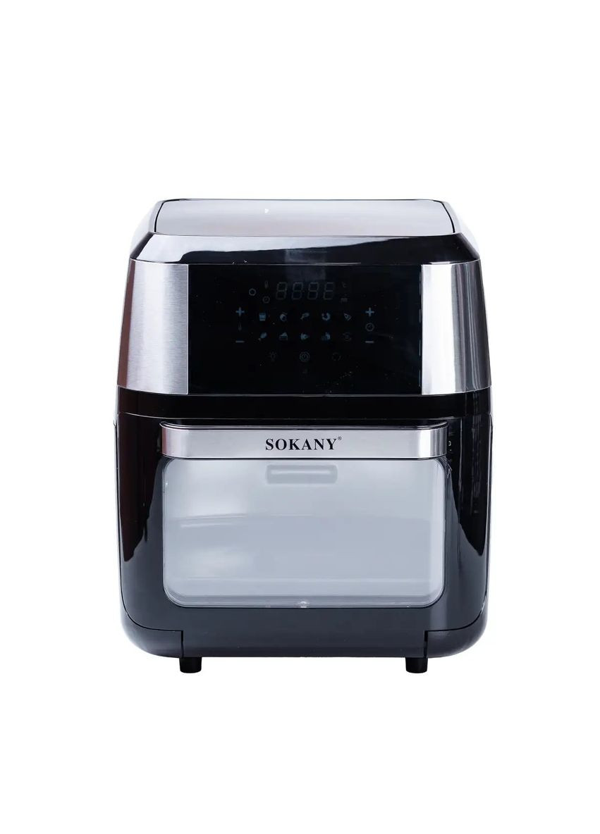 Аерофритниця безмасляна SK-ZG-802 12л електричний аерогриль з сенсорним керуванням, таймер 1800Вт Sokany (315816906)