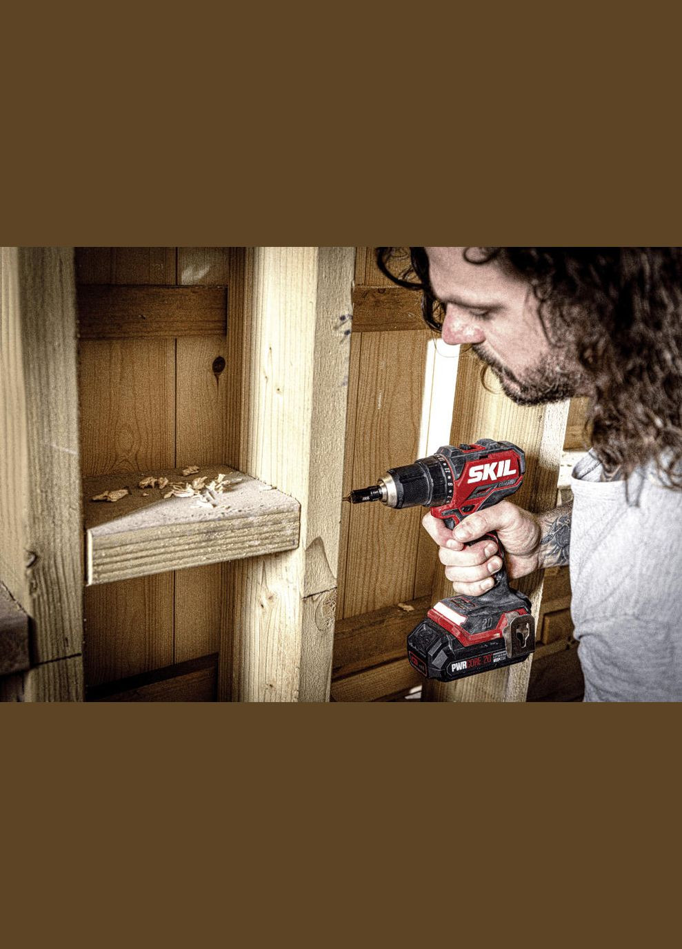 Шуруповерт-дрель аккумуляторная 3065 CA Compact 20В бесщеточная 60Нм 500·1800об·мин 0.9кг без АКБ и ЗУ Skil (330032213)