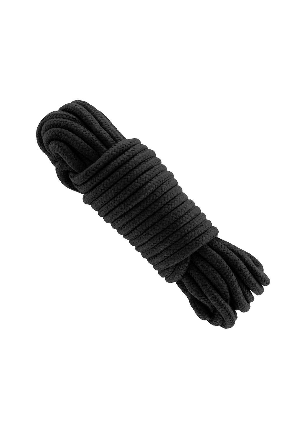 Чорна мотузка для БДСМ-фіксації та бондажу довжина 5 метрів We Love (284279645)