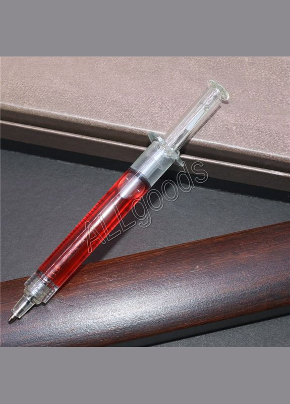 Ручка у вигляді шприца. Ручка — шприц 1 шт Червоного кольору A.G. (320673511)