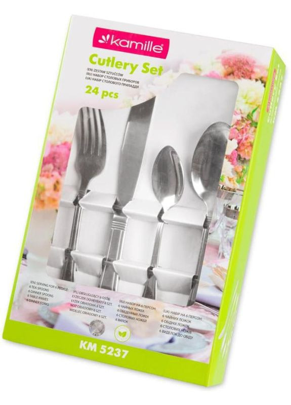 Набор столовых приборов Norbert2 24 предмета на 6 человек Kamille (339778006)