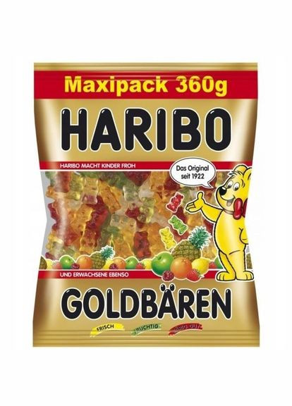 Желейные конфеты Haribo Золотой мишка Maxipack 360 г No Brand (292803869)