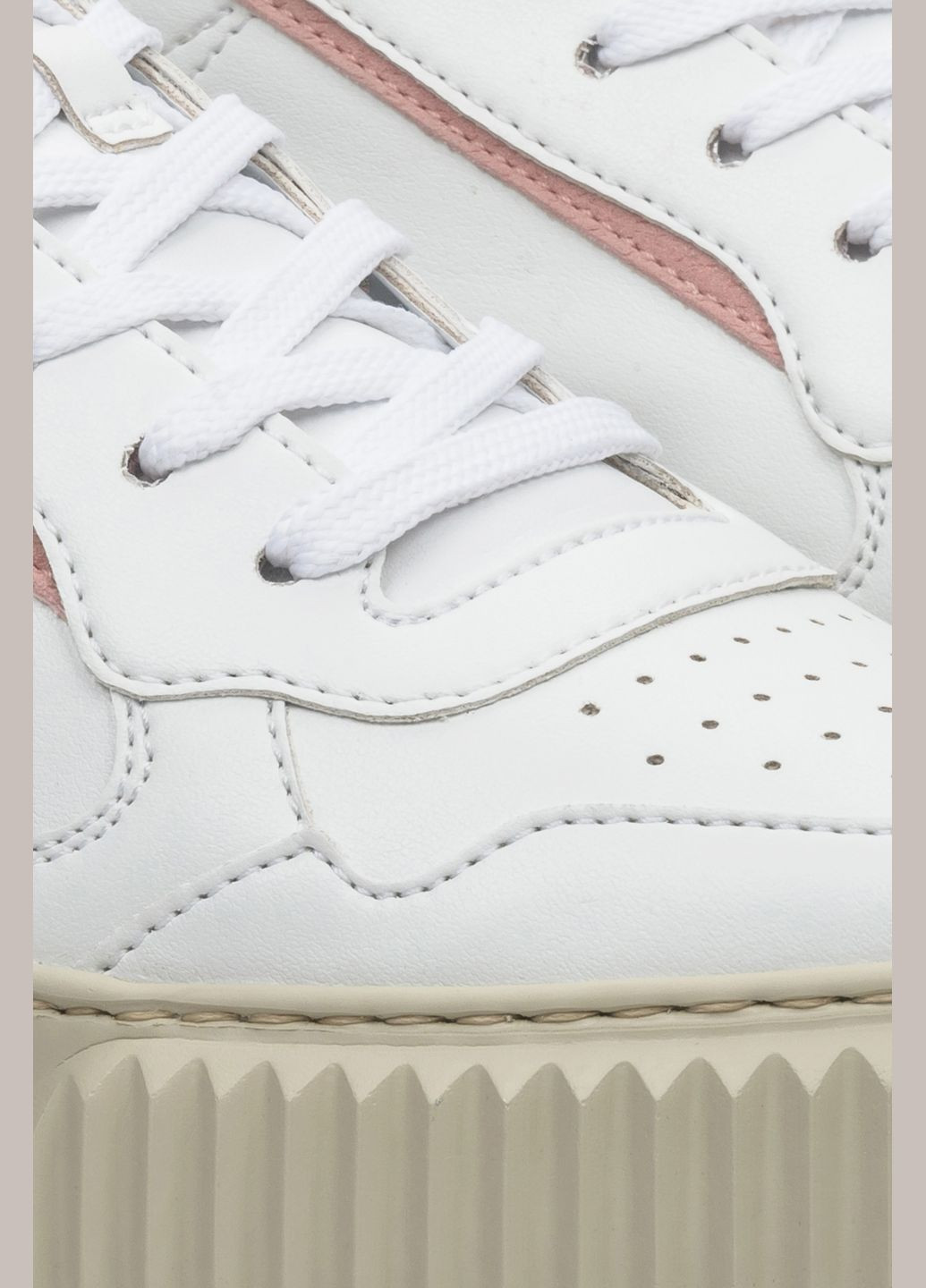 Белые кеды низкие, цвет белый Voile Blanche