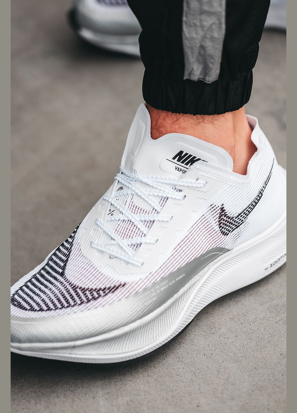Білі Осінні кросівки чоловічі nike air zoom x vaporfly white | найк аір зум х вапорфлай білі No Brand