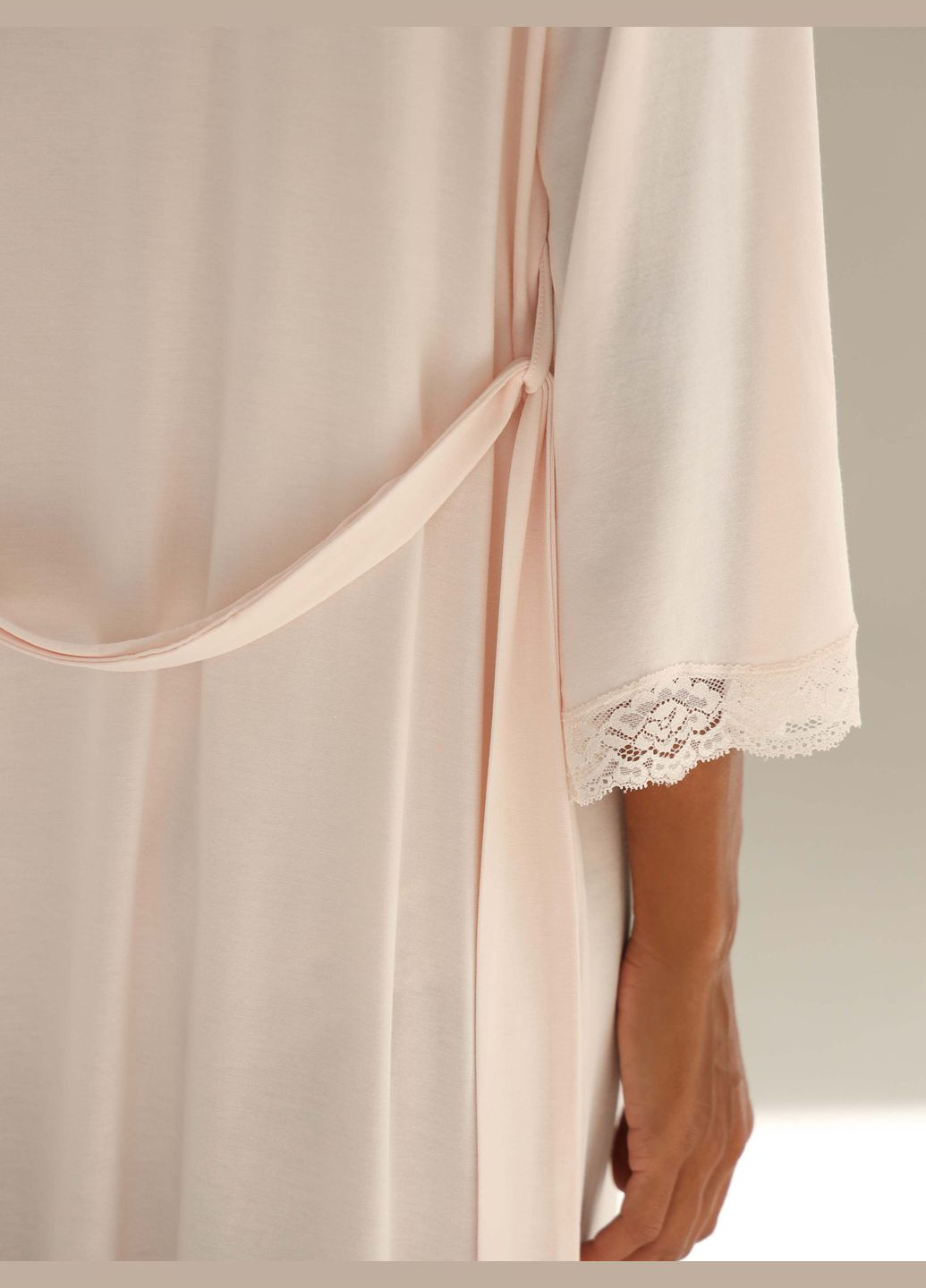 Халат жіночій модал з мереживом German Volf (295689511)