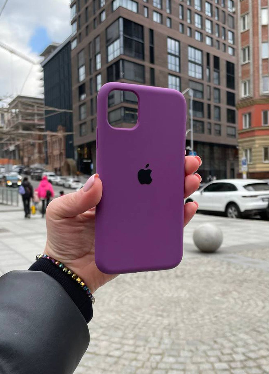Чохол для iPhone 11 фіолетовий Purple Silicone Case силікон кейс No Brand (289754098)