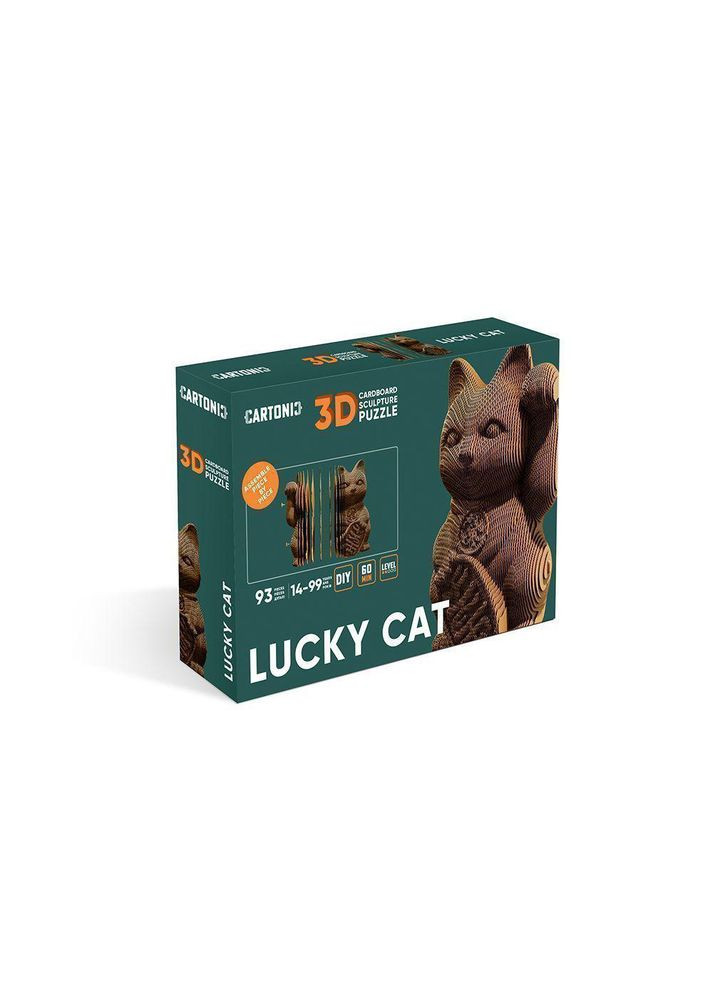 Картонний конструктор " 3D Puzzle Lucky cat" Cartonic (313103185)
