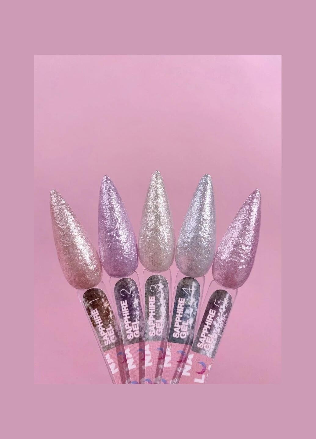 Блискітки для нігтів LunaMoon Sapphire Gel №1 5ml Luna (308070657)