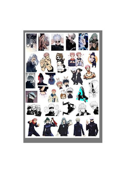 Стікери наклейки аніме Магічна битва Jujutsu Kaisen А3 аркуш (stik_273) No Brand (327007211)