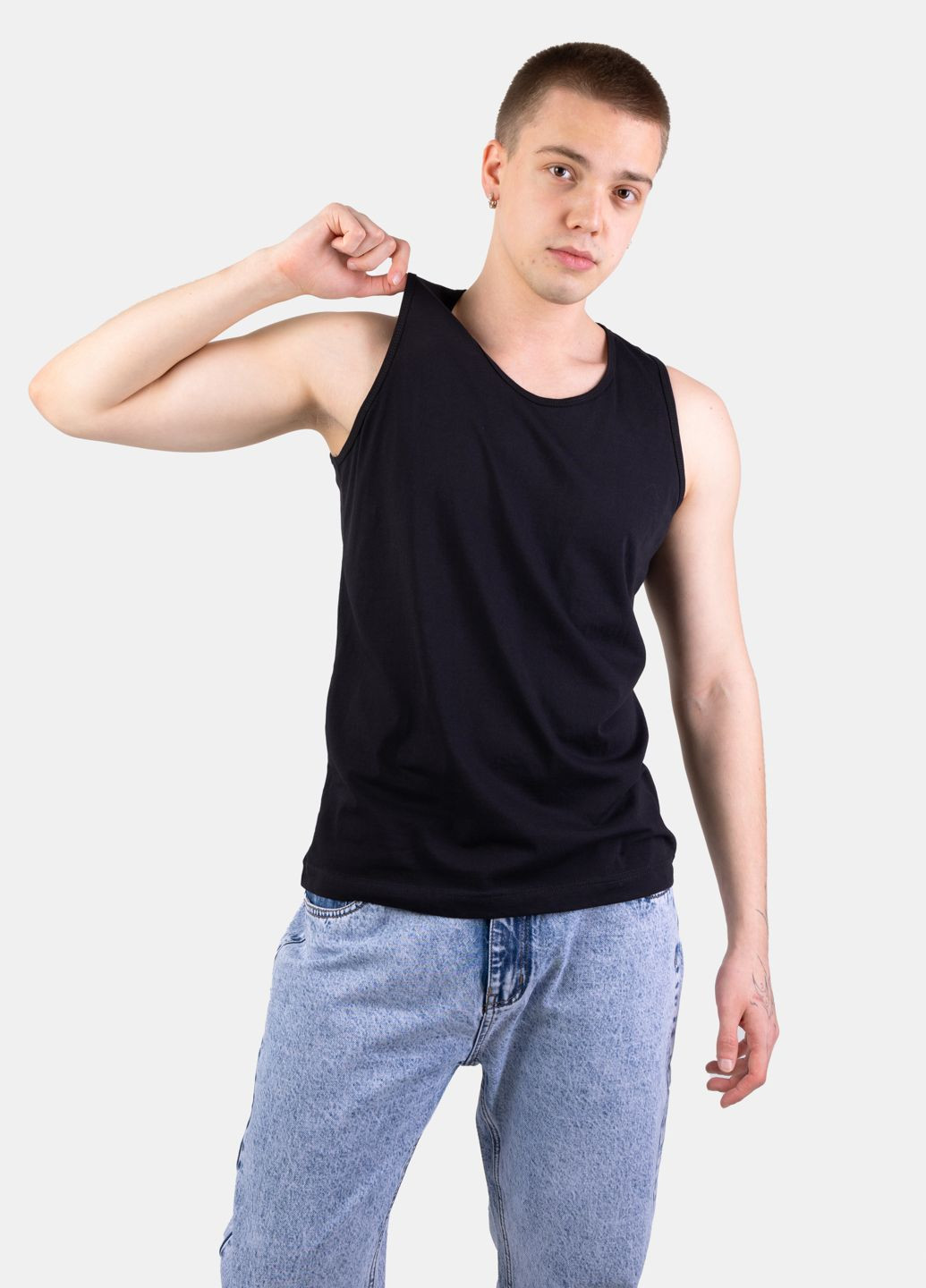 Чорна майка чоловіча чорна 103524 Power