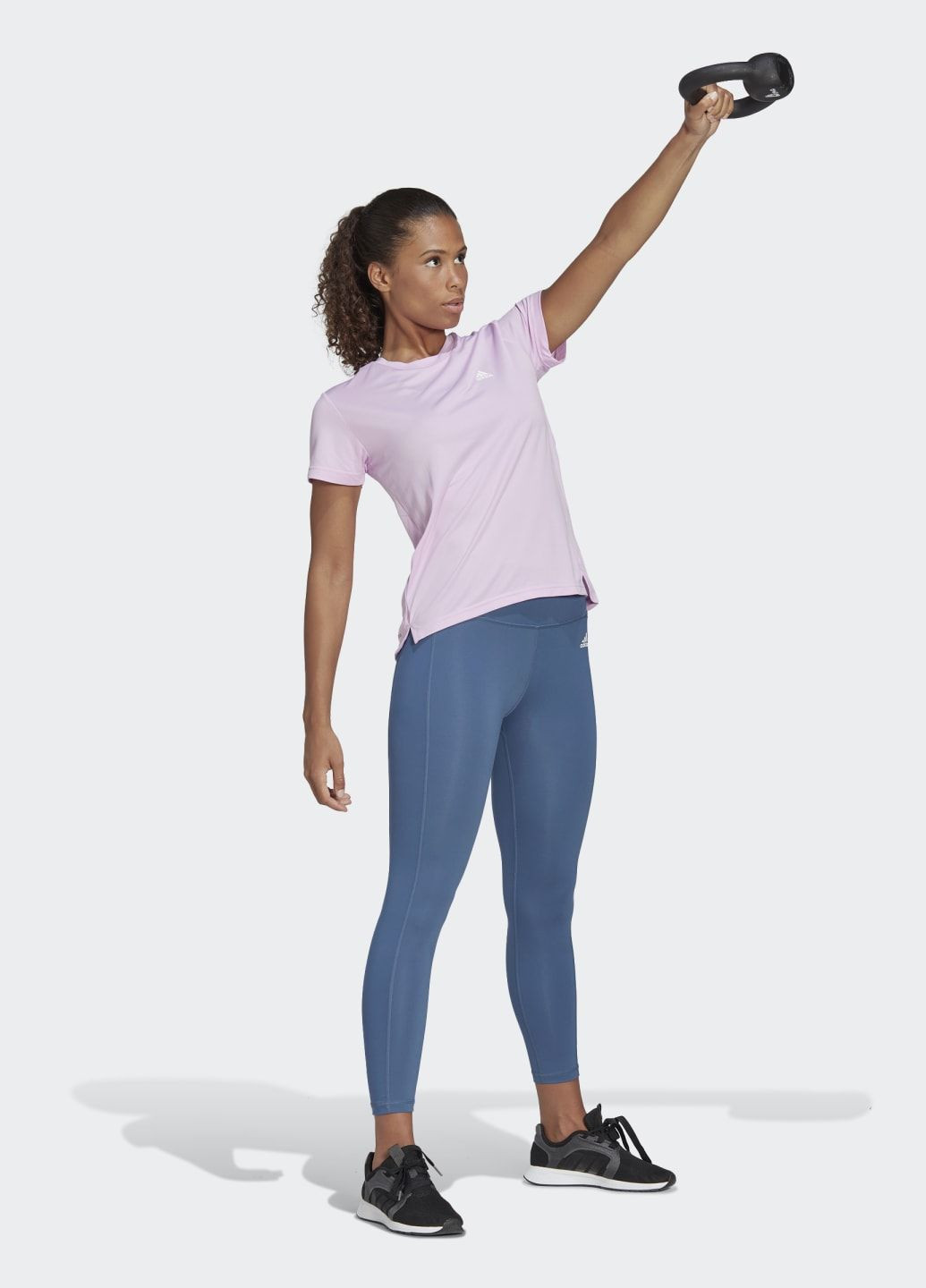 Фиолетовая всесезон футболка для фитнеса aeroready designed to move sport adidas