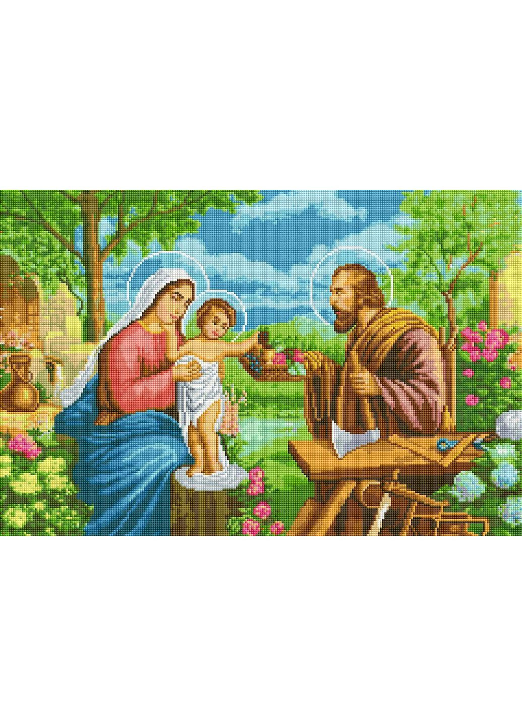 Алмазная мозаика 40x60 Святая семья с фруктами + голограммные алмазики SV1504 ColorArt (365778483)