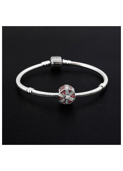 Срібний шарм Пандора "Подарунок" 792006CZR Kabluchka (355348273)