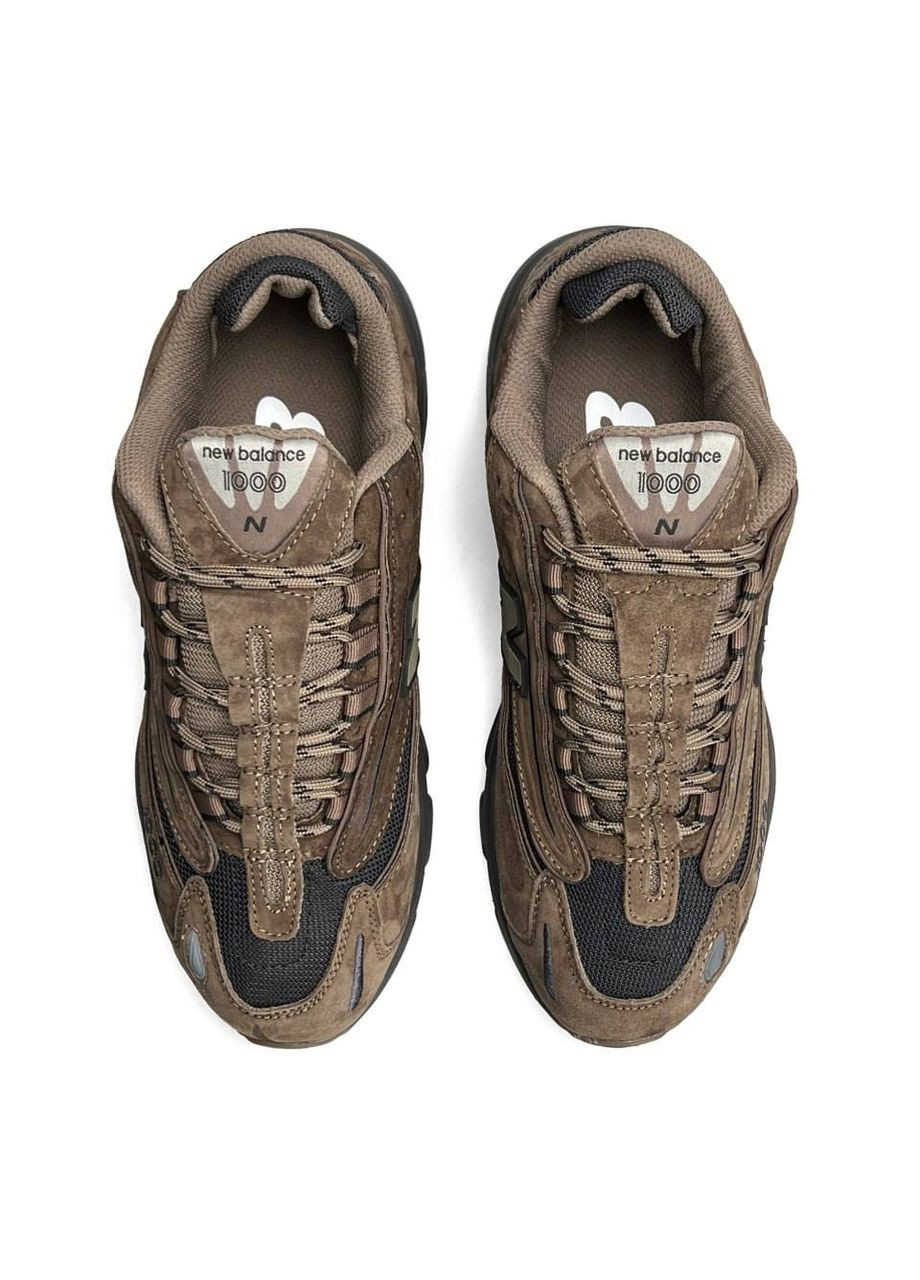 Коричневі Осінні кросівки чоловічі new balance brown No Brand 1000