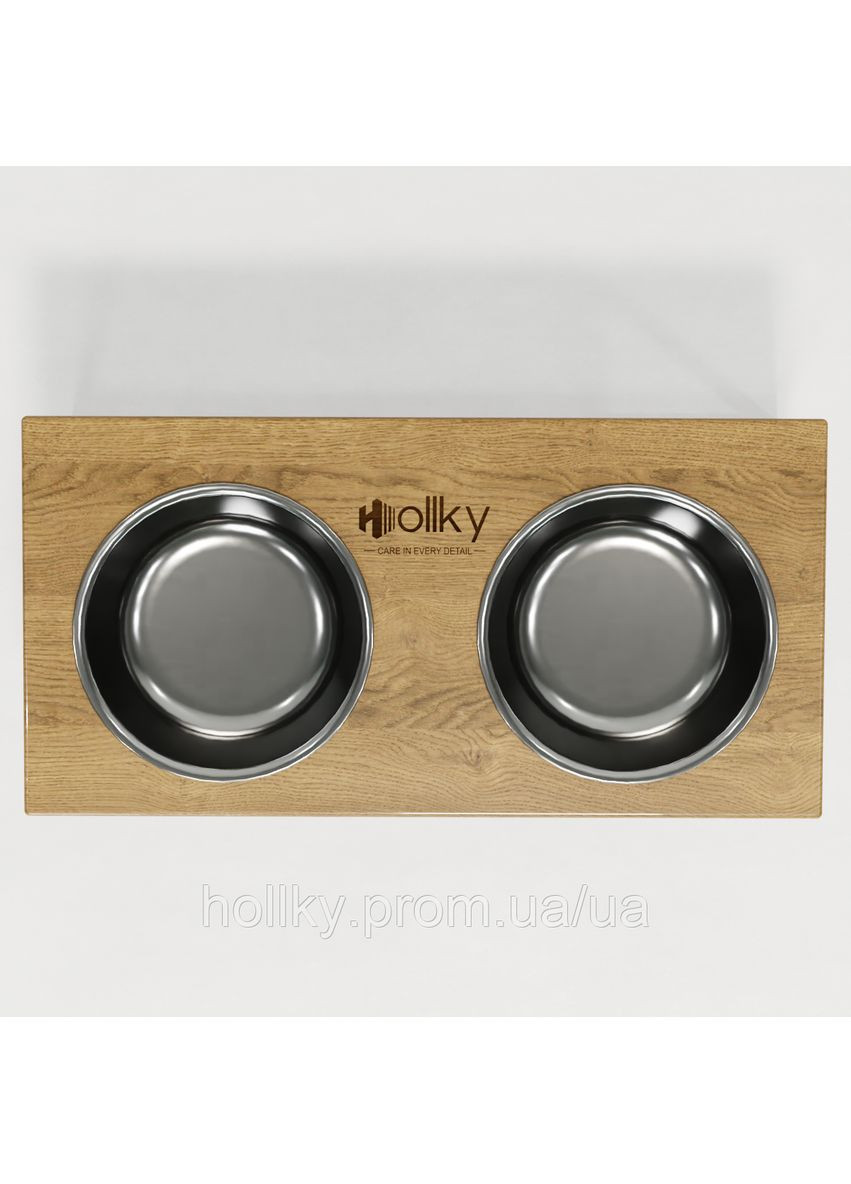 Миски на подставке для больших собак Base XL20 (2×1,8 л) BXL20-522620-GLNT Hollky (365652697)