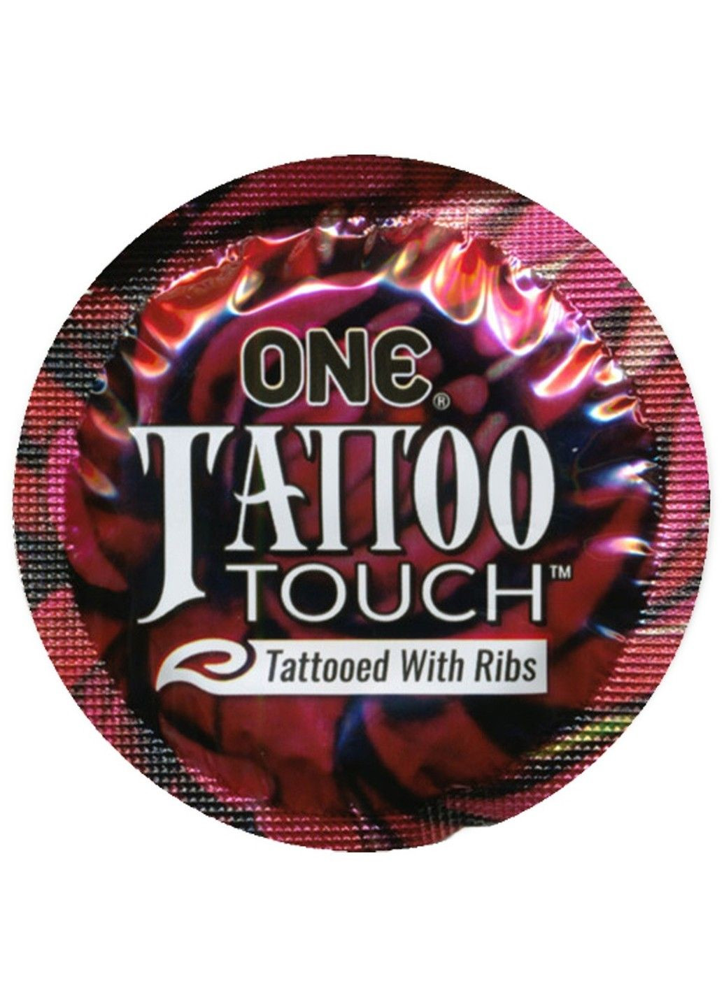 Набір презервативів із рельєфом у вигляді тату Tattoo Touch (ціна за упаковку, 100 шт.) One (327876607)