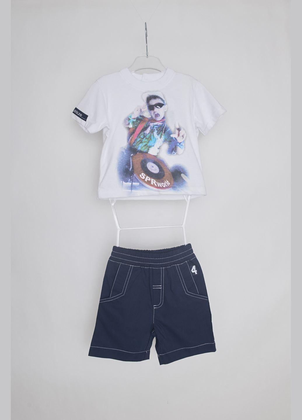 Синий летний комплект(футболка+шорты) Sprint