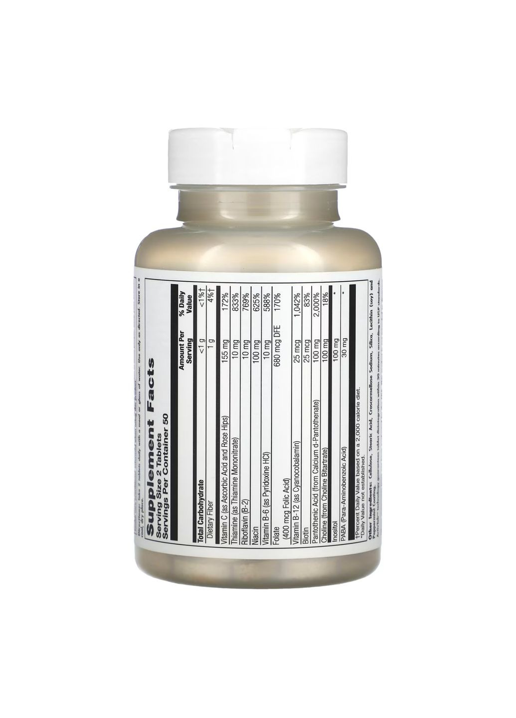 Витамины группы B Stress B Complex 100 таблеток для нервной системы поддержка энергетического обмена KAL (368976976)