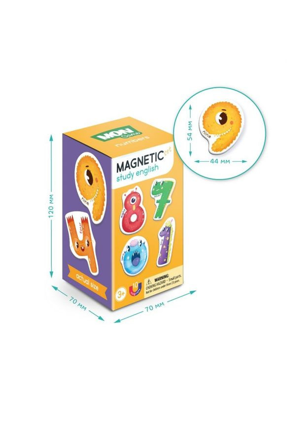 Детский набор магнитов "Магнитные цифры" 200204 Mon Game (369527865)