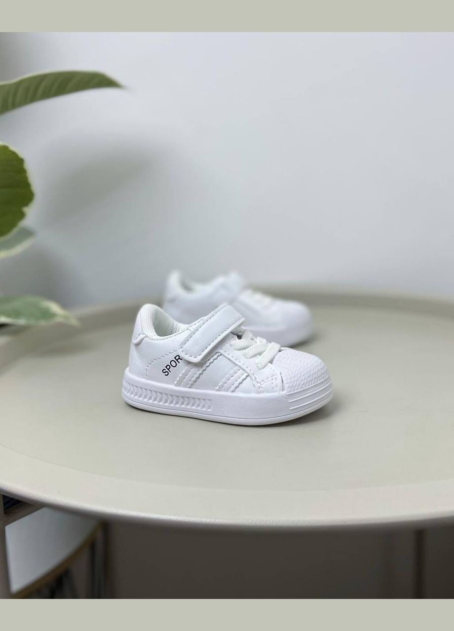 Білі дитячі кросівки білі 999 No Brand