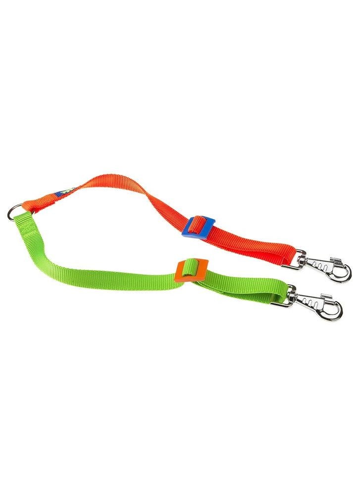 Нейлонова сворка до поводка для двох собак Twin Colours (Ферпласт Твін Колорс) 15/42 - 15 мм x L 28 борту 42 см Ferplast (352718168)