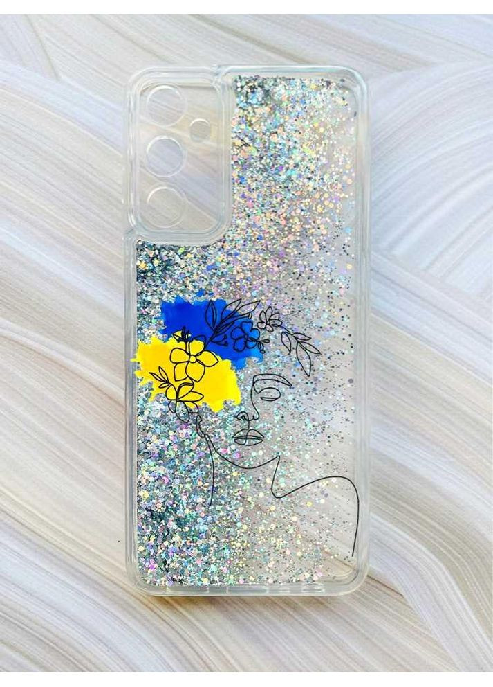 Чехол с плавающими блестками на Samsung Galaxy A35 (A356):: Украинка Арт (принт 3) CASE CONTROL (360664827)