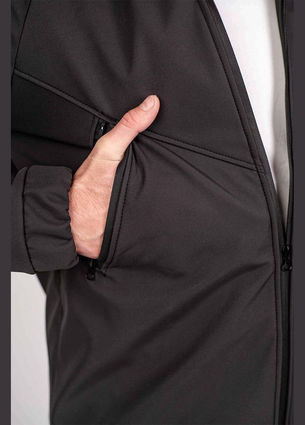 Сіра демісезонна куртка чоловіча protection soft shell Custom Wear