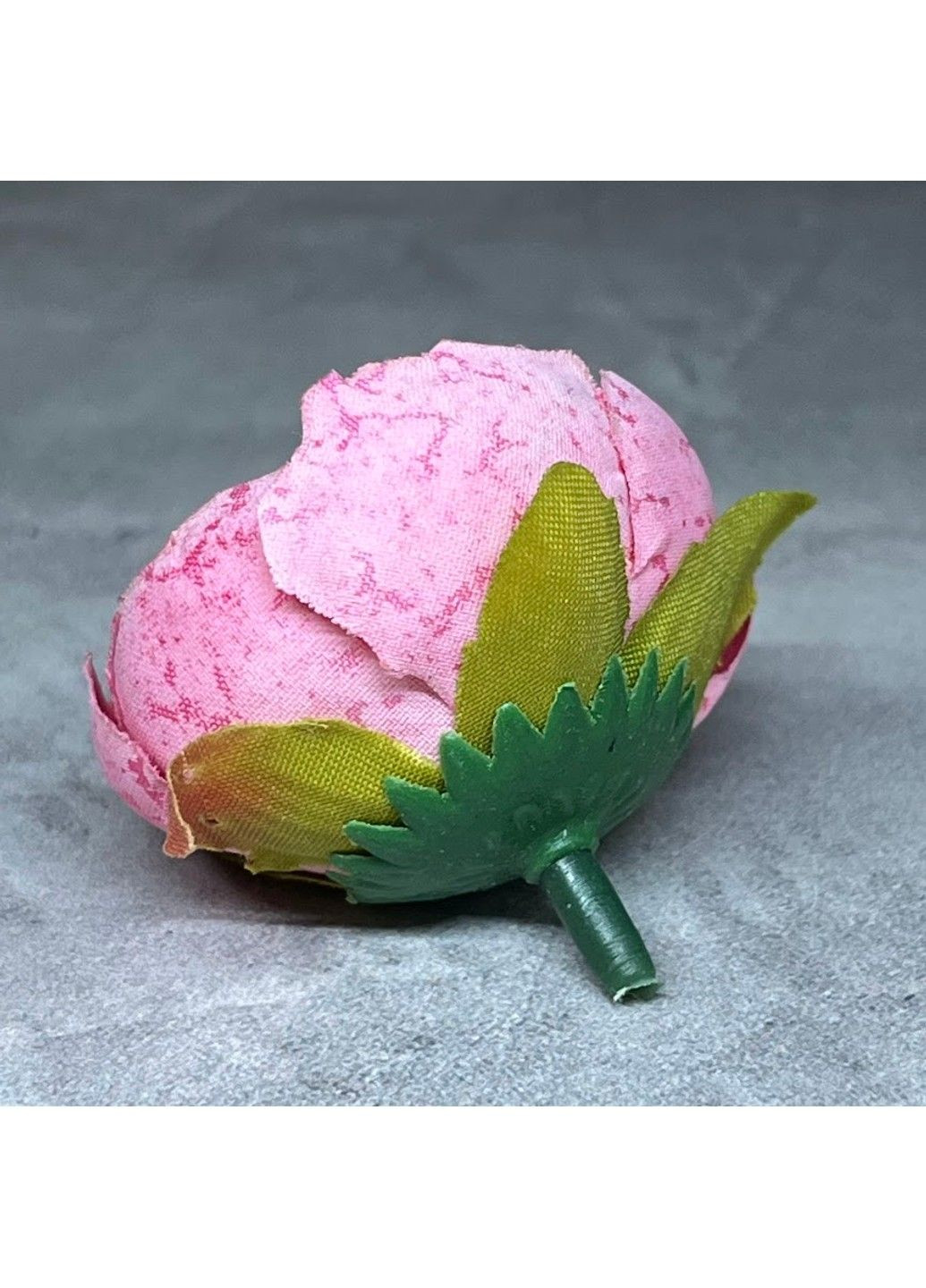 Бутон півонії, колір- рожевий (мармуровий), розмір 4 см, арт 017754, поштучно No Brand (317268344)