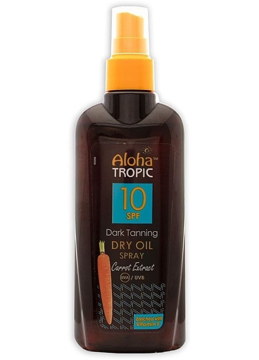 Масло для загара SPF10 Aloha Tropic Dark Tanning Dry Oil SPF10 200ml (1206545-137917) Madis (368601744)