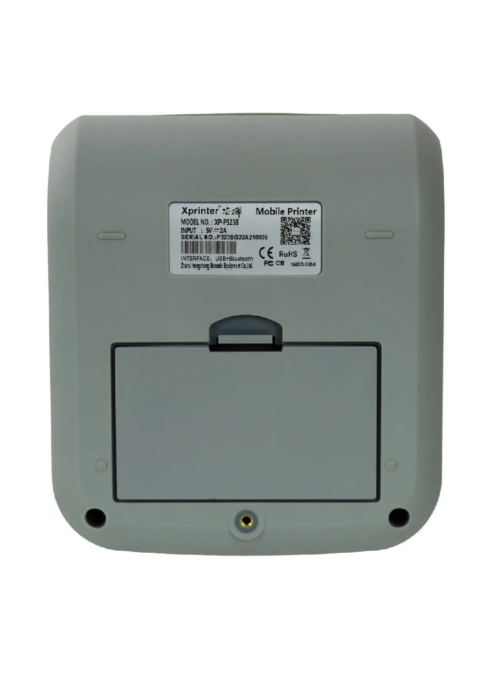 Мобільний бездротовий акумуляторний термопринтер для друку етикеток з підключенням по Bluetooth 124х108х61 мм (481181-Prob) Unbranded (356104214)