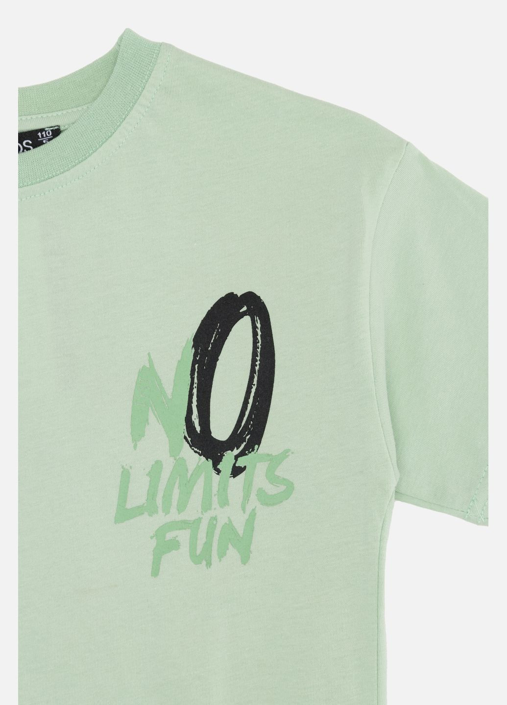 Оливкова літня футболка з коротким рукавом для хлопчика колір оливковий цб-00246525 First Kids