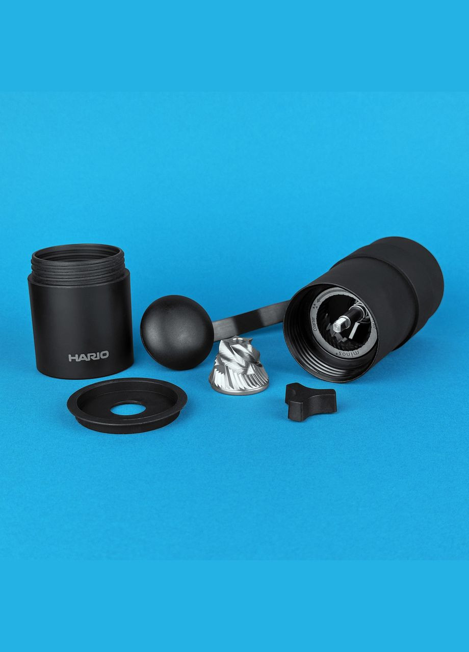 Кофемолка ручная Mini Black Pro с металлическими жерновами Hario (316650927)