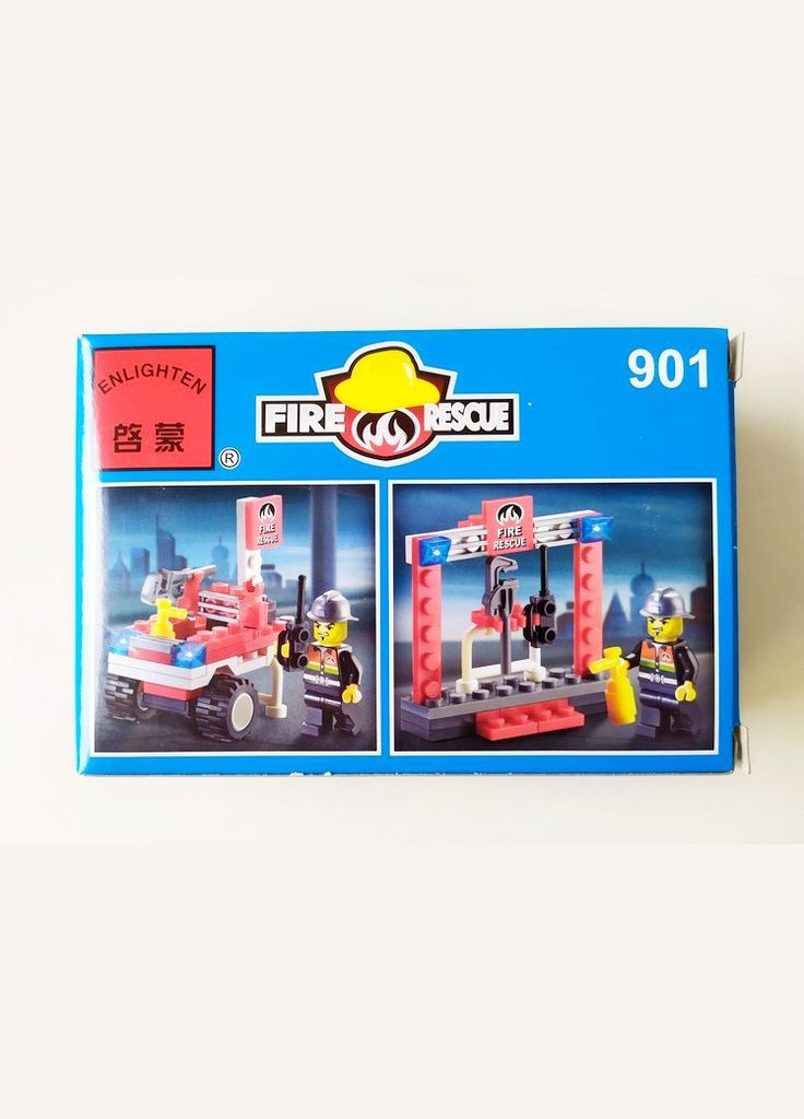 Конструктор блочный арт. 901 Пожарный джип, 62 детали Enlighten Brick (308855150)