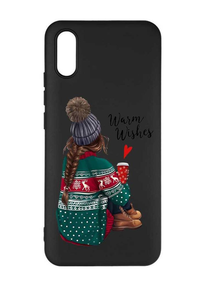 Матовый чехол на Xiaomi Redmi 9A Девушка с кофе (принт 136) Creative (362970226)