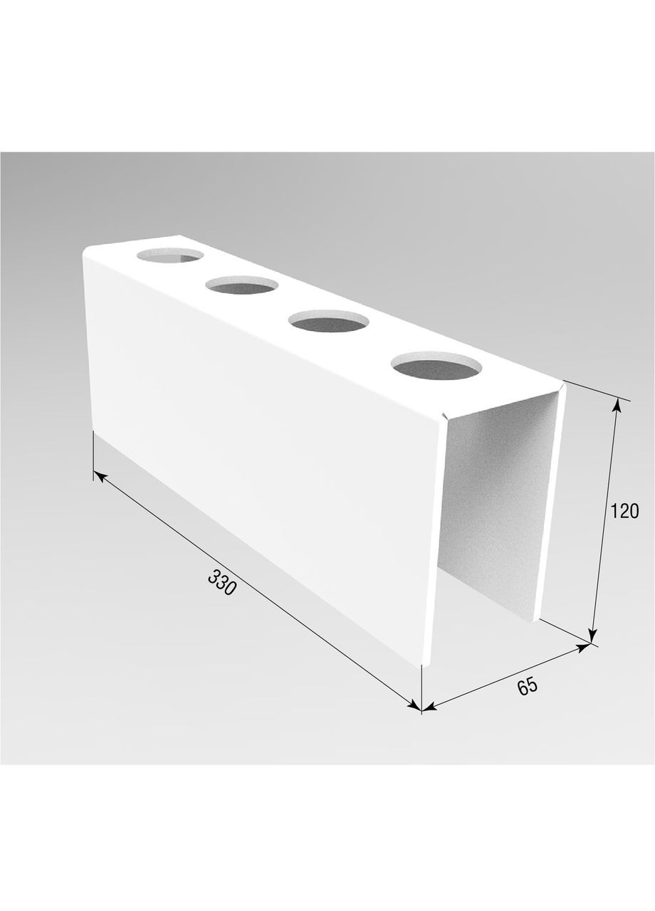 Подставка для вафельного рожка на 4шт. Белая. Акрил 3 мм Ekostar (370948858)