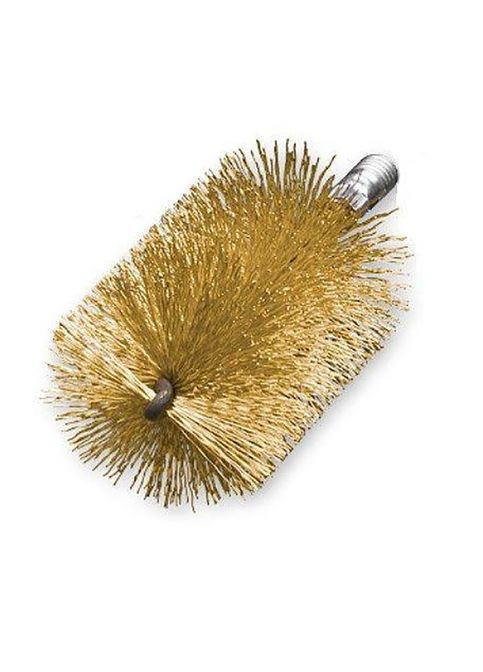 Щетка "ерш" для очистки труб 75х100х160 мм с наружной резьбой 1/2" латунная проволока гофрированная 506775 (13473) Lessmann (295039338)